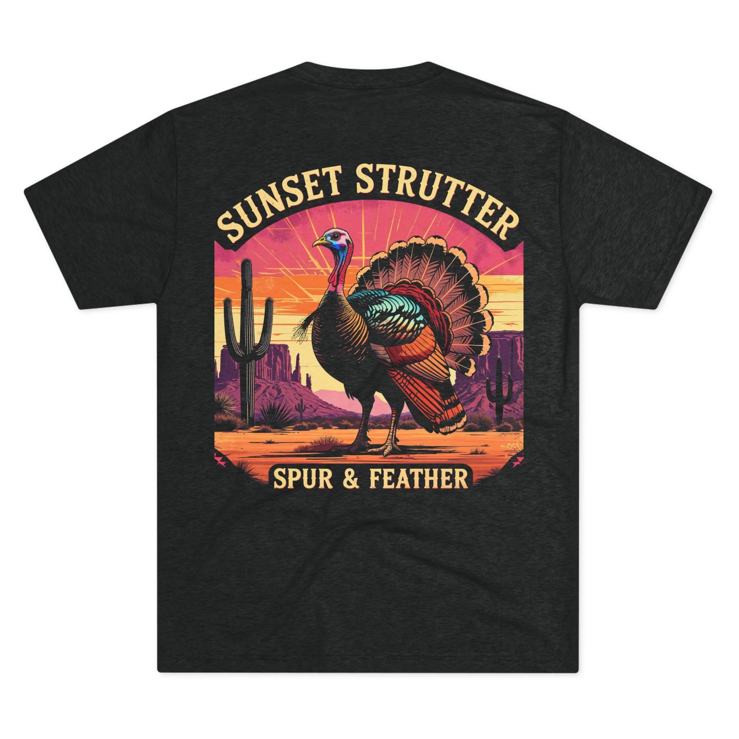 Sunset Strutter Tri-Blend Crew Tee