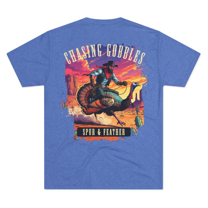 Chasing Gobbles Tri-Blend Crew Tee