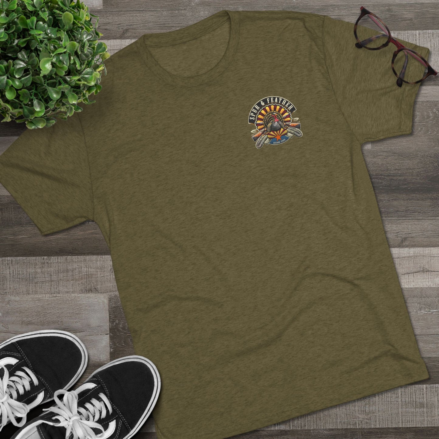 Chasing Gobbles Tri-Blend Crew Tee