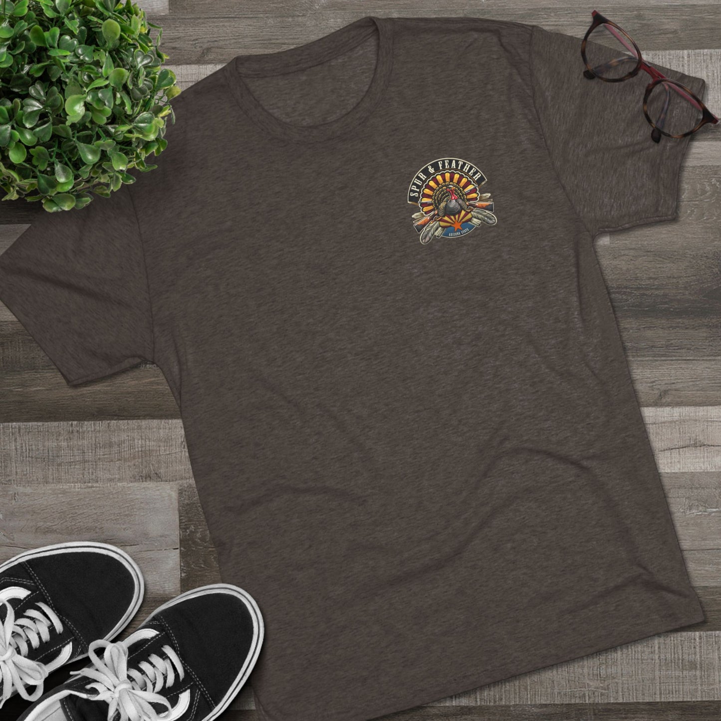 Chasing Gobbles Tri-Blend Crew Tee