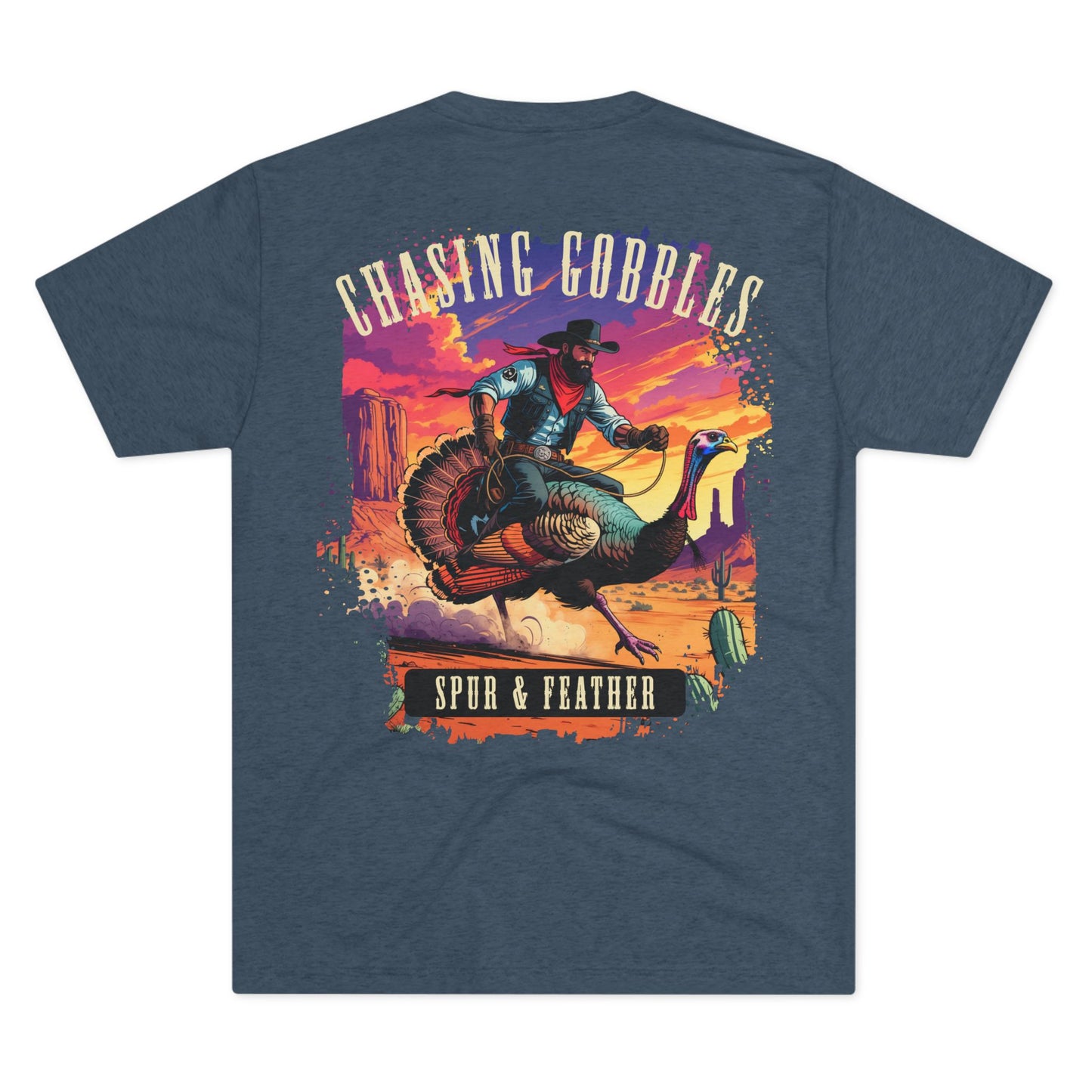 Chasing Gobbles Tri-Blend Crew Tee