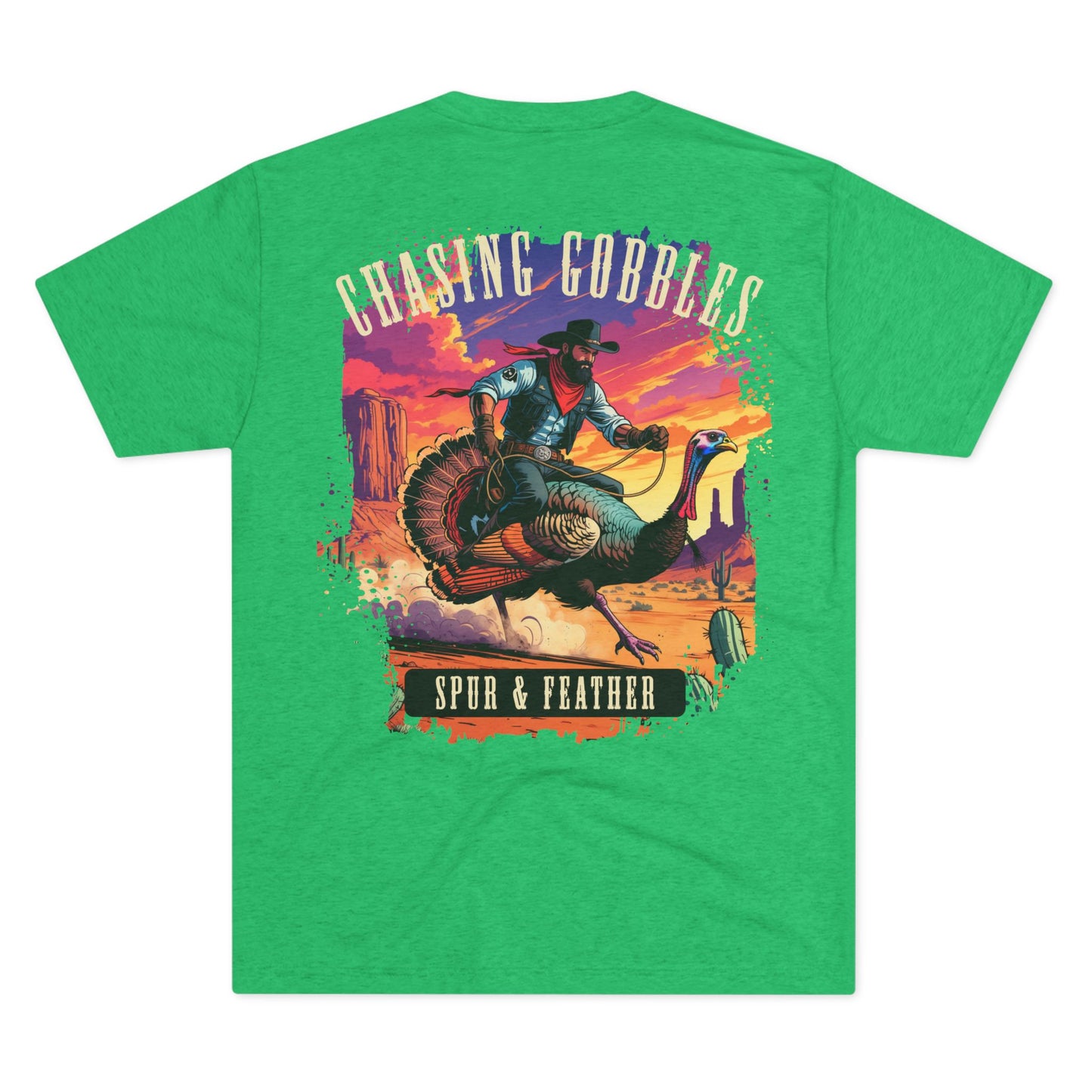 Chasing Gobbles Tri-Blend Crew Tee