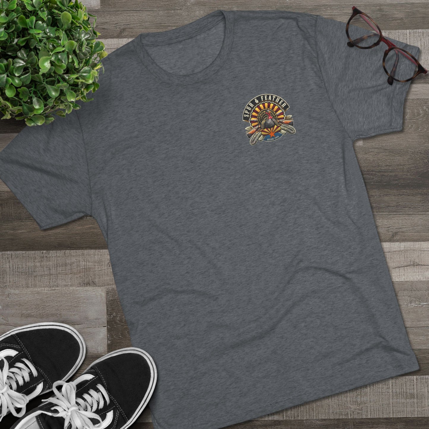 Chasing Gobbles Tri-Blend Crew Tee