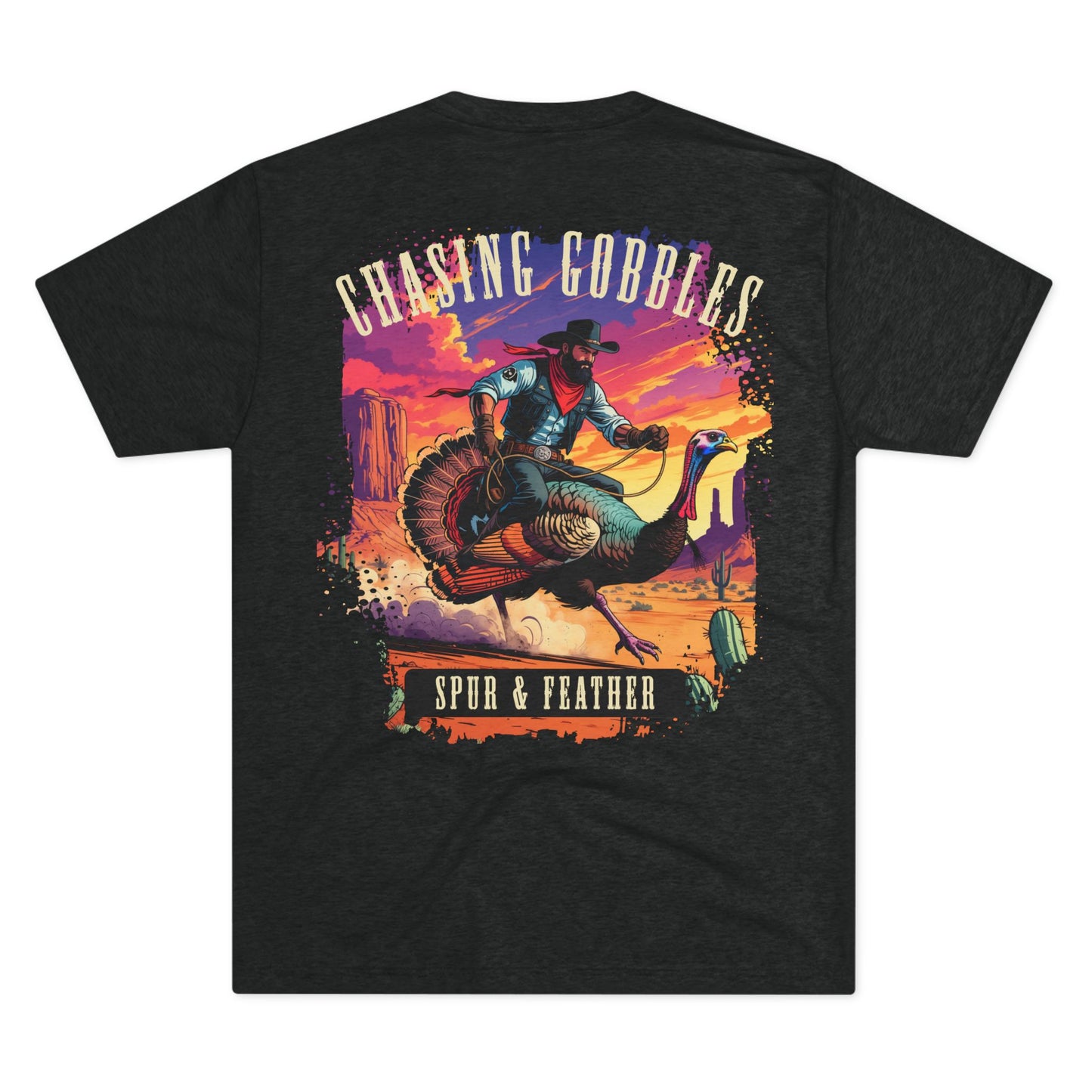 Chasing Gobbles Tri-Blend Crew Tee