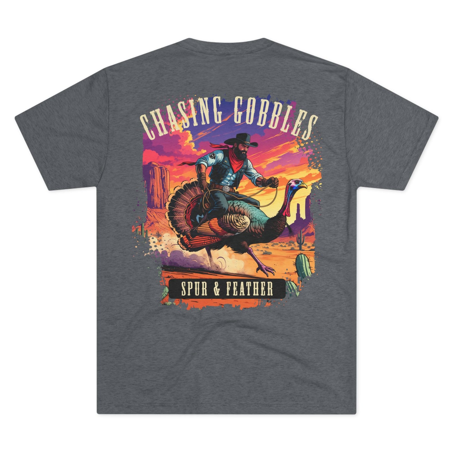 Chasing Gobbles Tri-Blend Crew Tee